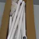 IBUYKE Industrial Pipe Clothes Rack Set of 2, 37 Inch Wall Mounted Clothing Rack, Space-Saving Hanging Closet Rod, Heavy Duty Multi-Purpose Garment Rack for Closet and Laundry Room, Black TYJ001H-2