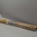 1Inch Single Curtain Rods, Decorative Drapery Rods Adjustable 100-144IN Length, With Horn Finials, Wall Mount and Ceiling Mount, Warm Gold