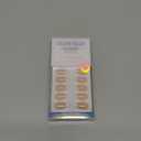 French Tip Press On Nails - BTArtbox White Almond Medium Reusable Stick On Nails in 15 Sizes - 30 Soft Gel Fake Nail Kit for Women Gift, Classic