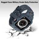 GELISHI Bands Compatible for Apple Watch Band 41mm 40mm 38mm, Men Sport Rugged Band with Protective Case for Watch Series 9 8 7/Series 6 SE 5 4 3