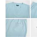 Town Scrubs for Women Scrub Set - Jogger Pant and Comfort Stretch V-Neck Easy Care Uniforms, Large
