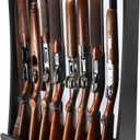 Rush Creek Creations | Freestanding 8-Gun Storage Rack for Wall for Shooting Rifles and Airsoft Shotguns, Premium Alternative for Single Gun Safe for Rifles and Pistols
