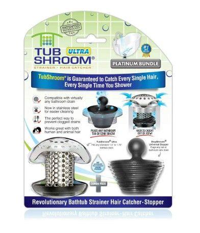 Pack Of 6 TubShroom Ultra Revolutionary Stainless Steel Bath Tub Drain Protector Hair Catcher Pack Of 6 TubShroom Ultra Revolutionary Stainless Steel Bath Tub Drain Protector Hair Catcher