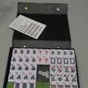 Mahjong Tile Set, 146pcs Chinese Mahjong Set Quality Mah Jong Tiles with Exquisite Storage Box Easy to Carry, Instructions Include Mah Jongg Sets for Family & Friends Gatherings (Travel)