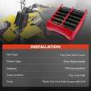 A-Premium Red Plastic Gas Tank Side Covers with Grill