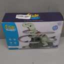 Dinosaur Chasing Race Track, Dinosaur Climbing Slide Stair Toy, Electric Dino Roller Coaster with Light and Music Electric Race Track Game Set Fun Track Slide