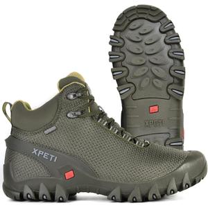 XPETI Men's TERRA Mid Hiking Boot (10.5, Olive)