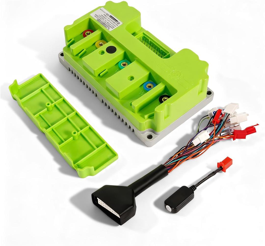 72V ND72300 Fardriver Controller BLDC, 300A Programmable High Power Brushless DC Motor Sine Wave Controller Fit for Electric Motorcycle Motor E-Bike Scooter Motor, Green