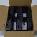 16 Pcs 2"x 6" Joist Hanger,Q235B Steel Face Mount Joist Hangers,Black Powder Coated Hurricane Ties for Rafter, Rafter Brackets for Floor, Deck and Ceiling Joists