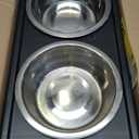 Pet Zone Elevated Dog Bowls Designer Diner 3 Height Adjustable Raised Dog Bowl Stand with 2 Stainless Steel Bowls (7 Cup Capacity Each)