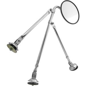 GG Grand General 33323 Tripod Fender Mount 8 Convex Mirror Set for Trucks, Buses, Utility Vehicles and More (Stainless Steel)