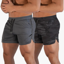 FLYFIREFLY Men's Gym Workout Shorts Running Lightweight Athletic Short Pants Bodybuilding Training L