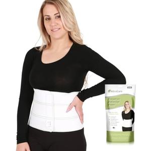 AltroCare Postpartum & Post Surgery Abdominal Binder. Support Recovery after C-Section, Natural Birth, Hysterectomy, Hernia. 3 Panel design, Size S/M (30" to 45"), Made in USA