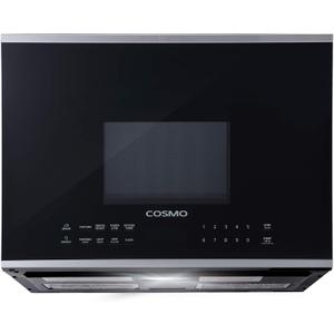 COSMO COS-2413ORM1SS 24 in. Stellar Collection 1.34 cu. ft. Over the Range Microwave in Stainless Steel with Vent Fan