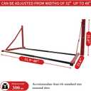 ROBLOCK Folding Tire Wheel Rack Wall Mount Multi-Tire Spare Carriers Garage (32"-48") x 22" x 22", Red