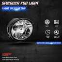 Fog Lights Assembly for 2004 2005 2006 2007 2008 2009 2010 2011 2012 2013 2014 2015 Nissan Titan Replacement Kit for 2005-2007 Nissan Armada with 899 12V 37.5W Halogen Bulbs ​Clear Lens