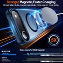 5 x MOZOTER for iPhone Air Case with Kickstand,[Compatible with MagSafe] [12FT Military Grade Protection] Slim Translucent Matte Shockproof Phone Case,6.5",Blue