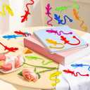 72PCS Stretchy Lizards Toys for Kids, Sticky Gecko Toys for Bug Party Favors, Sticky Hands of Lizard Toy Set for Birthday, Reptile Party Decoration, Goodie Bag Stuffers, Pinata Filler, Treasure Box