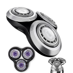 SH90 Replacement Heads Compatible with Philips Norelco Series 9000 & S8000,Metal Wheel Buckle Double-Layer Blades,Shaver Head for RQ10/RQ12