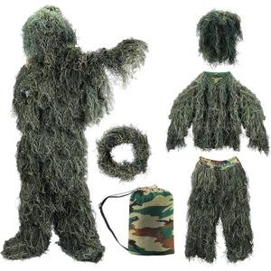 Ghillie Suit, 3D Camouflage Hunting Apparel for Kids/Youth/Teen(S/M/L/XL/XXL)