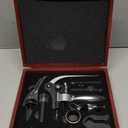 Wine Opener,Wine Bottle Opener, Wine Accessories Areator Wine Opener Kit, Red wine Corkscrew Set with Wood Case,Wine Gift with Luxury Packaging