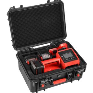 Waterproof Hard Case Compatible with Milwaukee M18 Inflator 2848-20, Air Compressor Carrying Case for Milwaukee Tools, Can Hold 18V 3.0 to 9.0 Ah Battery Packs and Charging Station