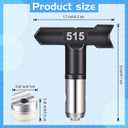 8 Pcs Spray Tips for Paint Reversible Airless Spray Nozzles Machine Part Guns for Homes Buildings Painting Decks Fences(211, 215, 311, 315, 415, 417, 515, 517)