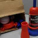 3-in-1 Baseball Set for Kids 3-5 - Tee Ball Stand, Hanging Tee, Ball Launcher and 6 Softballs - Adjustable Height, Indoor/Outdoor Sport Gifts for Boys Girls, Blue