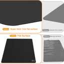 35.5" x 23.6" Extra Large Silicone Mat, Silicone Craft Mat for Placemat Baking Painting Clay Art and More (Black)