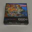 Buffalo Games - Cinque Terre 1000 Piece Puzzle for Adults - Jigsaw Puzzles - Challenging Italy Coastal Scene with Poster - Peter Stewart Photography
