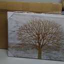 Yihui Arts Canvas Wall Art for Living Room, Gray Wall Decor Long Nature Tree Painting Large Abstract Canvas Artwork Contemporary Pictures Modern Landscape for Office Decoration