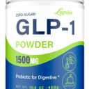 GLP-1 Supplement, GLP1 Supplements Women Naturally Gut GLP 1 Powder 1500MG Boosting Prebiotic Mix with Akkermansia Muciniphila Probiotic & High Fiber for Digestion, Energy, Overall Health, No Fillers