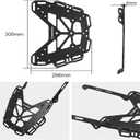 NICECNC Black Motorcycle Rear Luggage Rack Luggage Cargo Rack Compatible with Yamaha Tenere 700/XTZ700 2019-2024, Tenere 700 Rally Edition 2020-2024, 6061 Aluminum, Q235 Steel, Tenere 700 Accessories