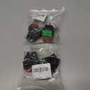 2 x JD 2pcs 30A 125V/250V AC Large Current Rocker Switch ON/Off Switch 4Pins Toggle Switch with UL Certificate (Red green switch)