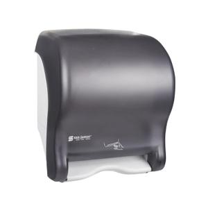San Jamar Classic Tear-N-Dry Essence Plastic Paper Towel Dispenser, Towel Dispenser for Bathroom, 9.75 X 14.75 X 12.25 Inches, Black Pearl