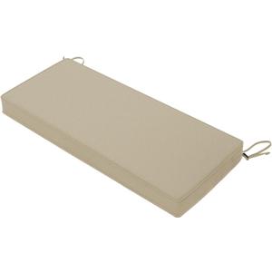 Favoyard Outdoor Bench Cushion 48 x 18 Inch Waterproof Patio Furniture Cushions 3-Year Color Fastness Garden Sofa Settee Couch Swing Pads with Handle and Adjustable Straps, Beige