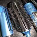 StyleSwitch Ionic Multi-Styler, Air Styler and Hair Dryer, Lightweight Hot Air Brush with 5 Attachments, Automatic Dual Voltage (Blue)