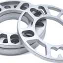 4 Pcs 5.9" Diameter Aluminum Alloy Car Wheel Spacers 10mm/0.39" Thickness Wheel Adapter Spacker