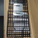 Live Humane Animal Trap, 32" x 11" x 12" Heavy Duty Humane Animal Cage Trap Catch and Release, Foldable Cat Trap for Stray Cats, Raccoons, Groundhogs, Opossums, Armadillos, and Similar-Sized Animals