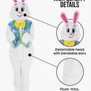 Morph Easter Bunny Costume Adult Rabbit Mascot Outfit Bunny Suit for Adults - Perfect for Easter Costumes and Events L
