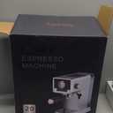 Mecity 20 Bar Espresso Machine with Milk Frother, Brushed Stainless Steel Shell, 37 fl.Oz Water Reservoir, Coffee Maker For Espresso, Latte, Mocha, Americano. 1400W