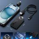 Wireless CarPlay Adapter for Apple iPhone (2025 Upgraded),Converts Wired to Carplay Wireless Adapter,Instant Connectivity,Compatible with Cars from 2017 & for iOS 10+