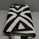 VClife Boho Couch Cover Chenille Sofa Cover for 2 Cushion Couch Sofa Black White Plaid Sofa Slipcover with Tassel Washable Loveseat Cover for Dog Sectional Sofa Couch Cover Sofa Protector for Pet (Large (71*118inch))