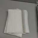 pureaqu Faux Linen Stripe Pattern Sheer Curtains for Bedroom/Kids Room Embroidered Colorful Rainbow Semi Sheer Voile Window Curtain for Living Room Rod Pocket Curtain Tulle W39 x L63 Inch 1 Panel