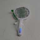 Electric Fly Swatter, Bug Zapper, Mosquito Zapper Racket | Gold Zone Voltage, Densest 3 mm Mesh, Apple-Like Weight - AA Battery Powered (not incl.) - Indoor & Outdoor Use with Pro Swat Tips (White-1 pack)