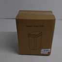 Yatmung Touchless Bathroom Trash Can - 2.5 Gallon Smart Trash Can Sensor Motion - Skinny Trash Bin with Lid - Electric, Narrow, Plastic, Auto Open - Small Slim Automatic Garbage Can (Black)