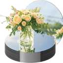 12PCS Round Mirror Plates for Centerpieces, Mirror Trays 12inch Flat Circle Mirrors for Tables Mirror Centerpieces, Circle Mirror Candle Plates for Table Centerpieces Wedding Party Centerpieces