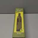 AOZITA 17oz Glass Olive Oil Dispenser - Oil and Vinegar Cruet Bottle with Stainless Steel Pourers - Funnel For Easy Refill - Olive Carafe Decanter for Kitchen (Dark Brown)