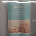 TILLYOU Microfiber Crib Bumper Gray
