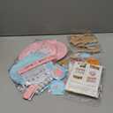 Ouddy Party Baby Gender Reveal Decorations, Pink Blue Sand White Balloons Glitter Boy or Girl Banner Moon Star Circle Garland Paper Tassels Lanterns for Boho Gender Reveal Birthday Party Supplies